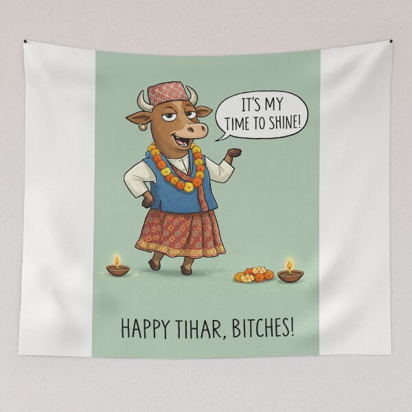 Item preview, Cow Tihar Celebration with Festive Nepalese Culture and Traditional Dress designed and sold by Places On Earth.