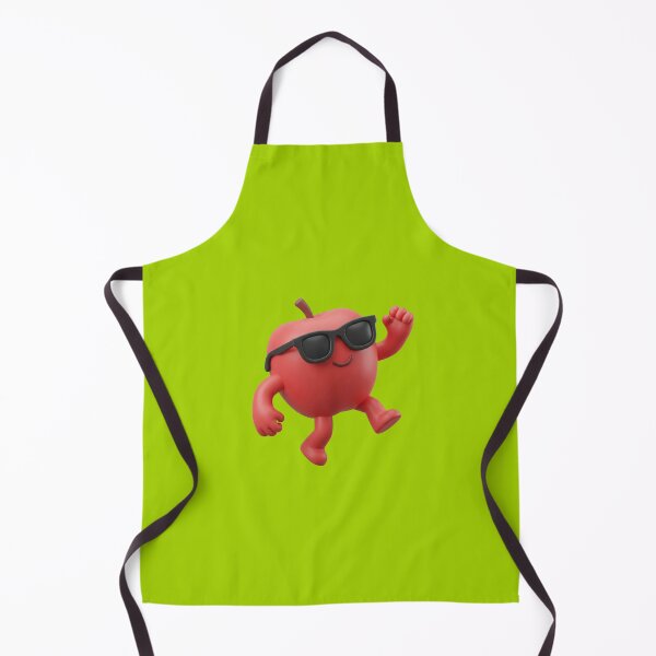 Item preview, Cool apple with sunglasses – Fun 3D Apple Green Design designed and sold by rolfzogg.
