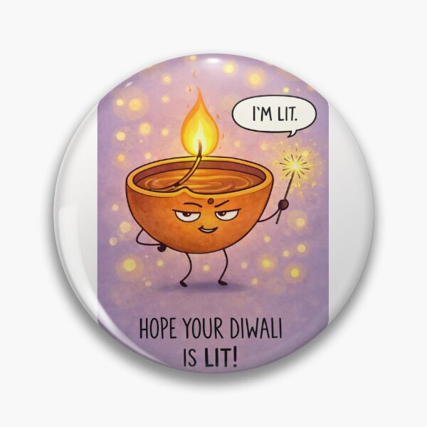 Item preview, Playful Diwali Lamp Illustration with Sparkler and Glowing Festival Lights designed and sold by Places On Earth.