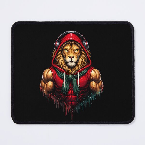 Item preview, Fitness Alpha Lion – Beast Mode Gym Motivation Streetwear Animal Art designed and sold by ColorSplash123.