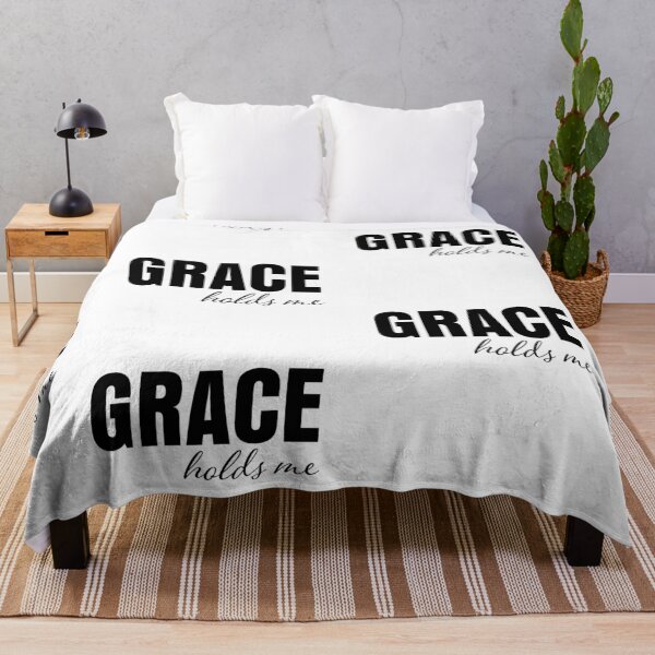 Item preview, Grace Holds Me – Christian Faith Typography T-Shirt Design designed and sold by CrossCrafted.