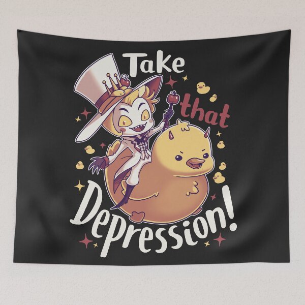 Item preview, Take that depression! Lucifer Morningstar designed and sold by Geekydog.