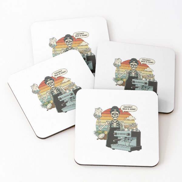 Item preview, The Eternal Frustration: Coconut Milk Is Gone! Skeleton Barista designed and sold by Appolishop.