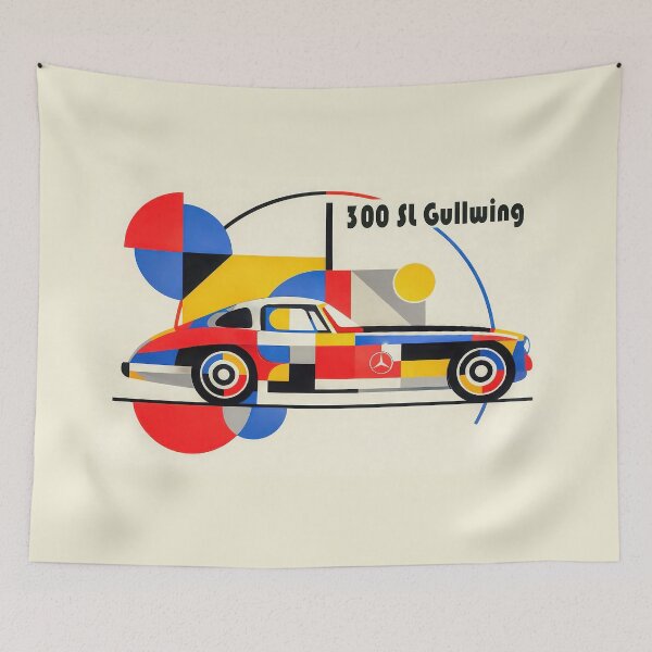 Item preview, Mercedes-Benz 300 SL Gullwing poster designed and sold by andreisky.