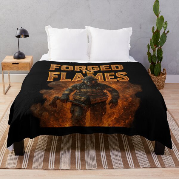 Item preview, Forged in Flames - Firefighter Axe Hero Design designed and sold by MKreative Studio.
