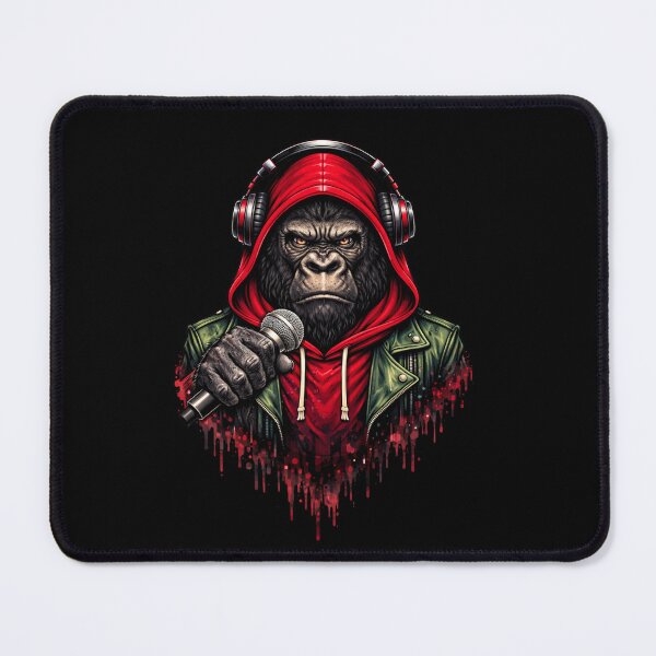 Item preview, Rapper Gorilla – Alpha Hip-Hop Streetwear Music Animal Art designed and sold by ColorSplash123.