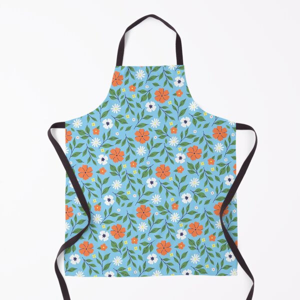 Item preview,  flowers and leaves on a blue background designed and sold by burbura.