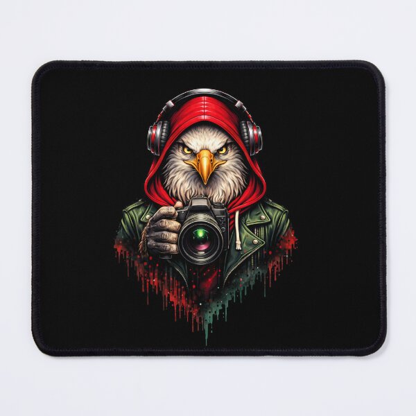 Item preview, Photographer Eagle – Creative Vision Streetwear Camera Lifestyle Animal Art designed and sold by ColorSplash123.