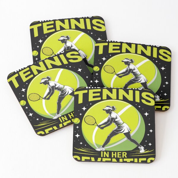 Item preview, Old Woman 70th Birthday Tennis Player in Her Seventies Funny designed and sold by tiemacopaxer.
