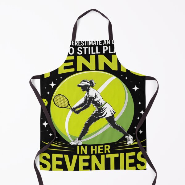 Item preview, Old Woman 70th Birthday Tennis Player in Her Seventies Funny designed and sold by tiemacopaxer.
