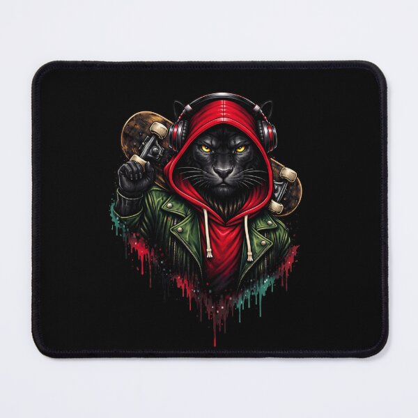Item preview, Skateboarder Panther – Urban Skater Streetwear Animal Art designed and sold by ColorSplash123.