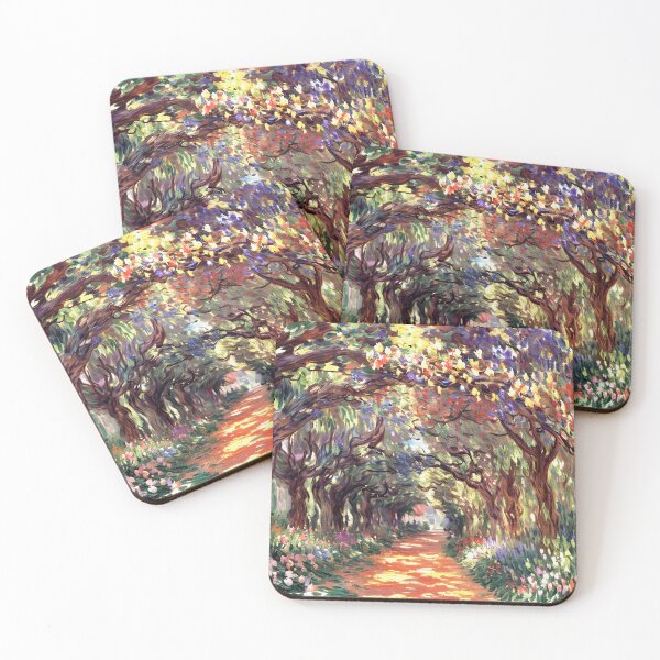Item preview, Path Under the Rose Trellises Giverny - The Inviting Path designed and sold by artdesignsnow.