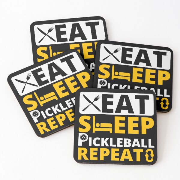 Item preview, Eat Sleep Pickleball Repeat Funny Athletic Sport Mantra designed and sold by Emporium.