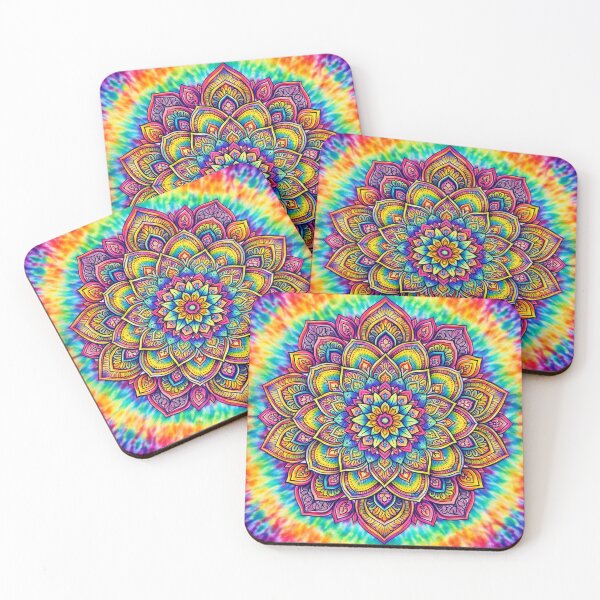 Item preview, Psychedelic Tie-Dye Mandala of Peace & Cosmic Flow designed and sold by Sybille-Yates.