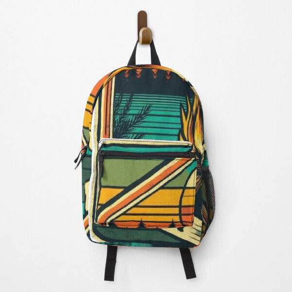 Item preview, Stay Wild - Retro Camping Campfire & Mountains Badge designed and sold by RetroRascalStudio.