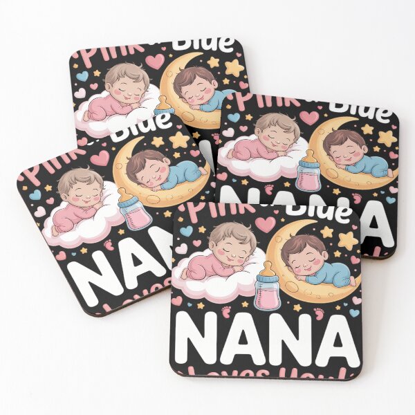 Item preview, Pink Or Blue Nana Loves You Baby Gender Reveal Leopard designed and sold by tiemacopaxer.