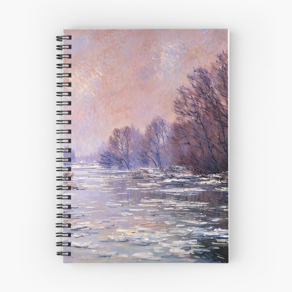 Item preview, River Thawing Near Vétheuil - Early Spring's Melting Waters  designed and sold by artdesignsnow.