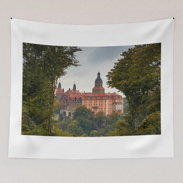 Item preview, Ksiaz Castleksiąz castle, ksiaz castle, schloss fuerstenstein, walbrzych, lower silesian voivodeship, silesia, poland, central europe, europe, travel, visit, sightseeing, castle, fortress, ksiaz landscape park, sudeten mountains, sudeten foreland, pelczni designed and sold by DiFigianoPhoto.