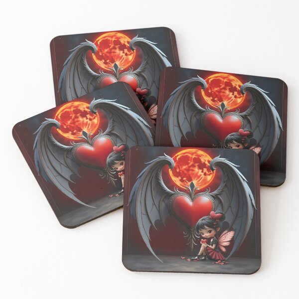 Item preview, Blood Moon Valentine Fairy – A Heart from the Moonlit Realms designed and sold by nicky2342.