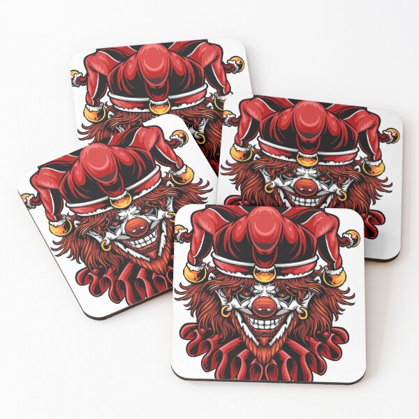 Item preview, Menacing Evil Jester Mascot Vector Art - Dark Horror Clown Illustration designed and sold by Mammu-Fashion.