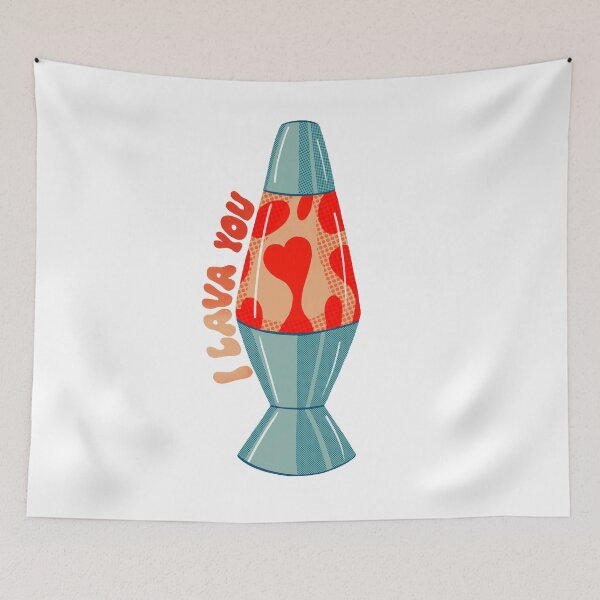 Item preview, I Lava You - Retro Lava Lamp designed and sold by SarahWhittle.