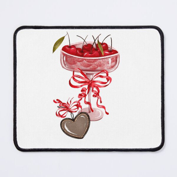 Item preview, Champagne and wine glass with cherries and necklace designed and sold by the-myro.