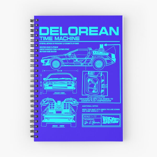 Item preview, Vintage Classic Car Delorean Project Blue Neon designed and sold by PrintCarClub.