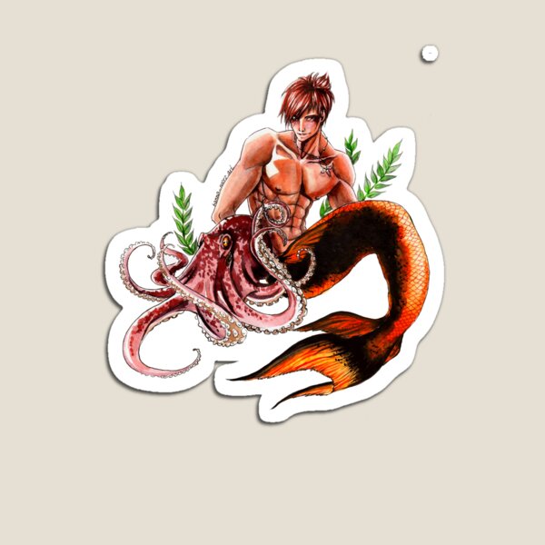 Merman and Friend Magnet