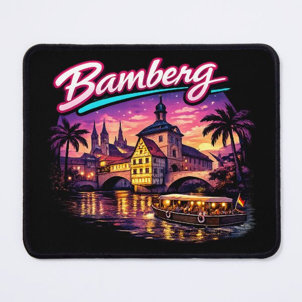 Item preview, Bamberg (Sunset / Retro / River / Old Town) designed and sold by BassdScho.