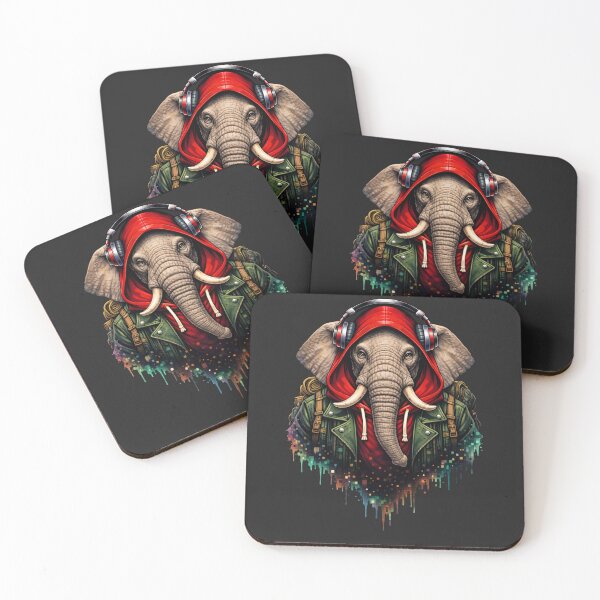 Item preview, Traveler Elephant – World Explorer Adventure Streetwear Animal Art designed and sold by ColorSplash123.
