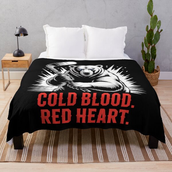 Item preview, Cold Blood Red Heart Polar Bear Hockey designed and sold by Natintins.