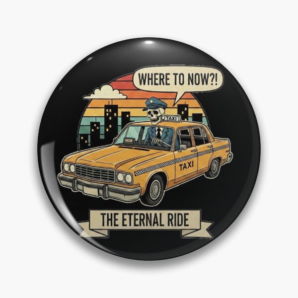 Item preview, The Eternal Ride - Skeleton Taxi Driver (Where to Now?) designed and sold by Appolishop.