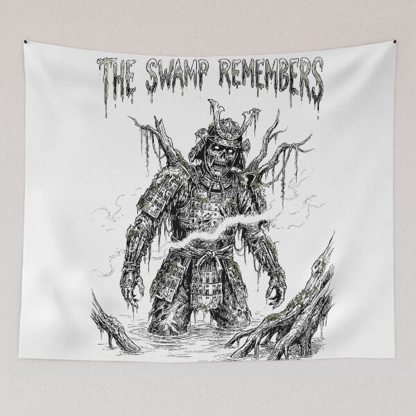 Item preview, Sentinel of the Cursed Swamp - Undead Samurai designed and sold by bapupa.