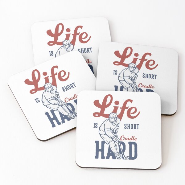 Item preview, Vintage Hockey Life is Short Cradle Hard Poster designed and sold by Mammu-Fashion.