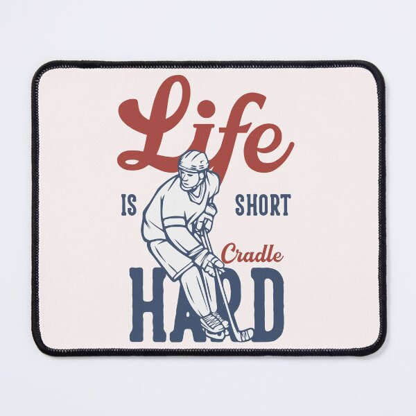 Item preview, Vintage Hockey Life is Short Cradle Hard Poster designed and sold by Mammu-Fashion.