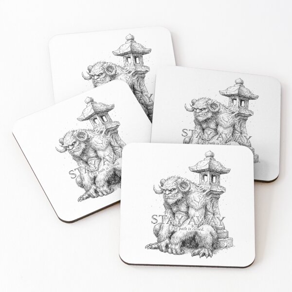 Item preview, Guardian of the Shrine - Japanese Yokai Monster designed and sold by bapupa.