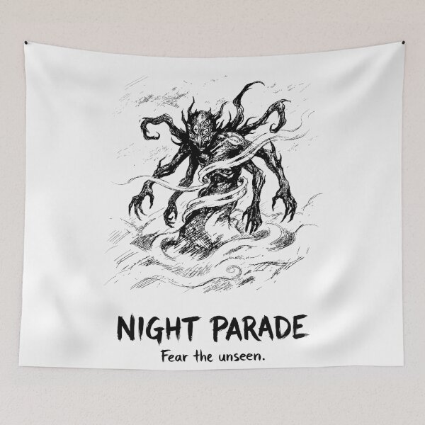 Item preview, The Night Parade Horror - Japanese Yokai Monster designed and sold by bapupa.