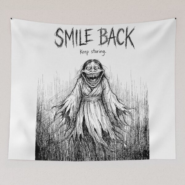 Item preview, Hollow Grin of the Void - Japanese Yokai Spirit designed and sold by bapupa.