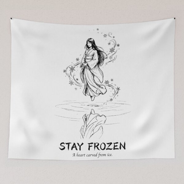 Item preview, The Pale Snow Ghost - Japanese Yuki-Onna Spirit designed and sold by bapupa.
