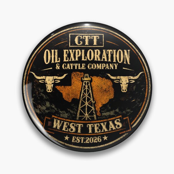 Item preview, CTT Oil Exploration & Cattle Company Texas designed and sold by BlightedArt.