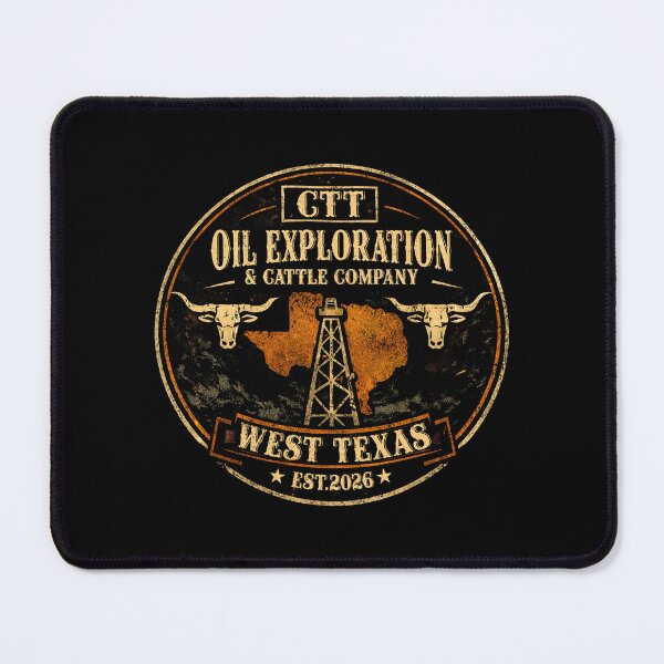 Item preview, CTT Oil Exploration & Cattle Company Texas designed and sold by BlightedArt.