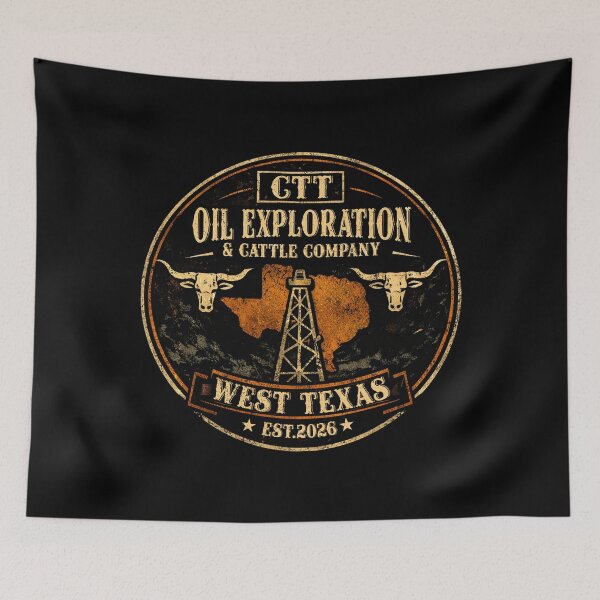 Item preview, CTT Oil Exploration & Cattle Company Texas designed and sold by BlightedArt.