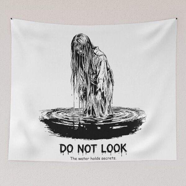Item preview, The Drowned Spirit Rising - Japanese Yurei Ghost designed and sold by bapupa.