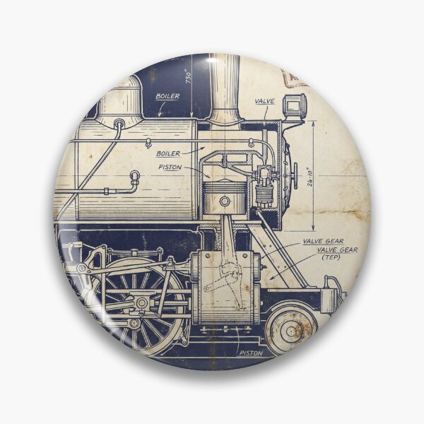 Item preview, Vintage Blueprint Diagram designed and sold by pictranoosa.