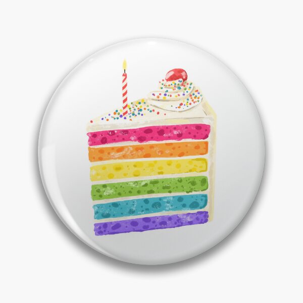 Item preview, Rainbow Cake Slice designed and sold by SarahWhittle.