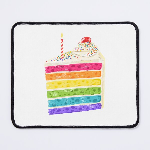 Item preview, Rainbow Cake Slice designed and sold by SarahWhittle.