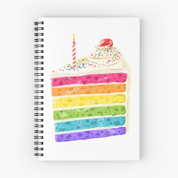 Item preview, Rainbow Cake Slice designed and sold by SarahWhittle.