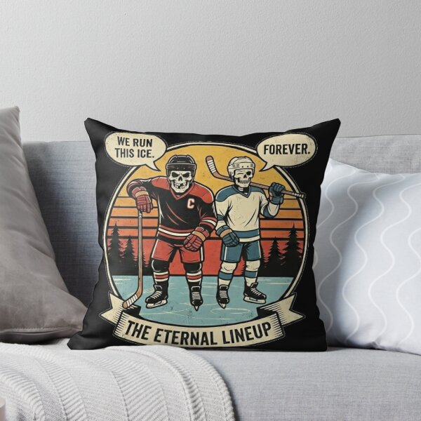 Item preview, The Eternal Lineup - Skeleton Hockey Players (We Run This Ice) designed and sold by Appolishop.