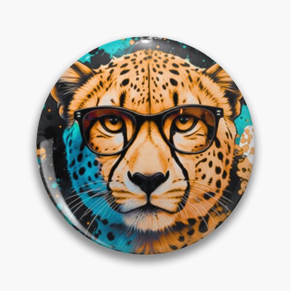 Artikelvorschau, Bemalter Gepard entworfen und verkauft von CraftsMeDesign.