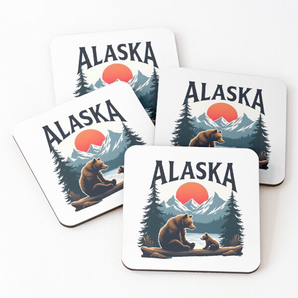 Item preview, Alaska brown bear and baby bear designed and sold by pixeldizajn.